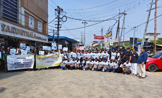 BVNCTE NSS TEAM ORGANIZED FLASH MOB @ SAKUNTHALA JUNCTION